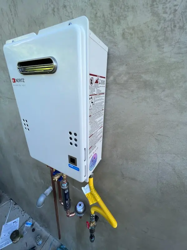 Tankless water heater installation for Cobblestone East homes